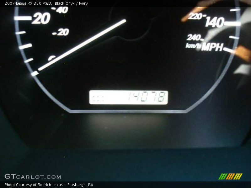 Black Onyx / Ivory 2007 Lexus RX 350 AWD