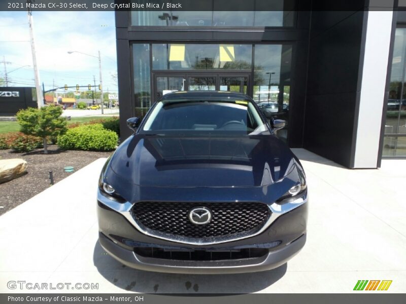 Deep Crystal Blue Mica / Black 2021 Mazda CX-30 Select