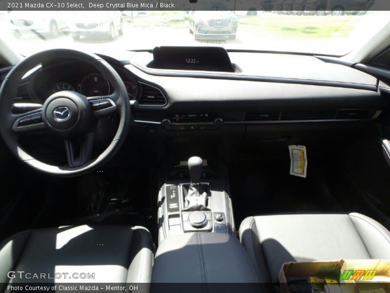 Deep Crystal Blue Mica / Black 2021 Mazda CX-30 Select