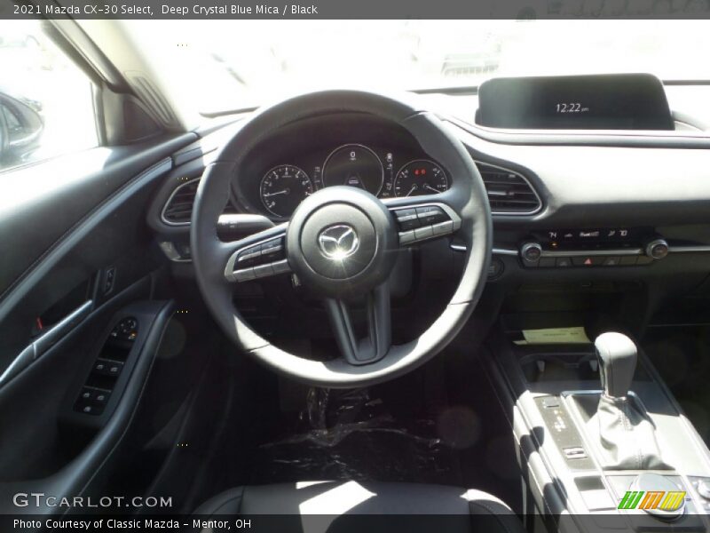 Deep Crystal Blue Mica / Black 2021 Mazda CX-30 Select