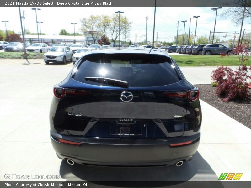 Deep Crystal Blue Mica / Black 2021 Mazda CX-30 Select