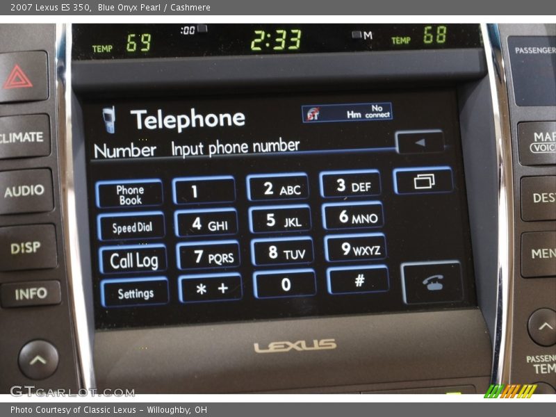 Blue Onyx Pearl / Cashmere 2007 Lexus ES 350