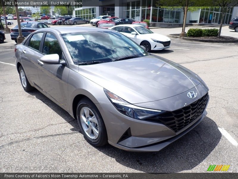 Fluid Metal / Black 2021 Hyundai Elantra SE