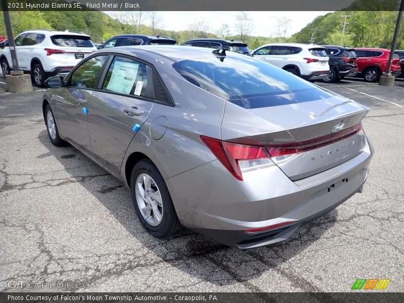 Fluid Metal / Black 2021 Hyundai Elantra SE