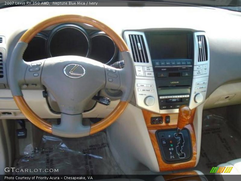 Neptune Blue Mica / Ivory 2007 Lexus RX 350 AWD