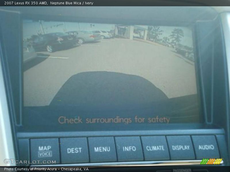 Neptune Blue Mica / Ivory 2007 Lexus RX 350 AWD