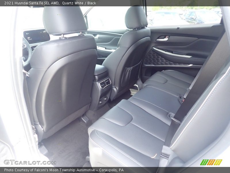Quartz White / Black 2021 Hyundai Santa Fe SEL AWD