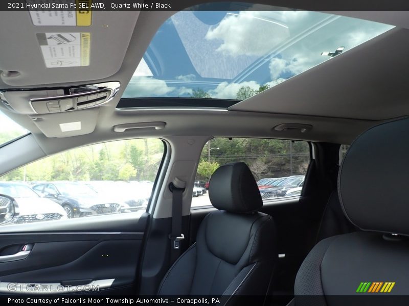 Sunroof of 2021 Santa Fe SEL AWD