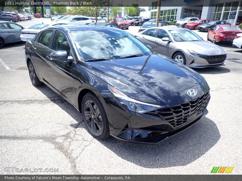 Phantom Black / Black 2021 Hyundai Elantra SEL