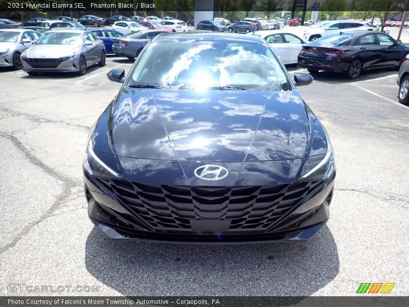 Phantom Black / Black 2021 Hyundai Elantra SEL