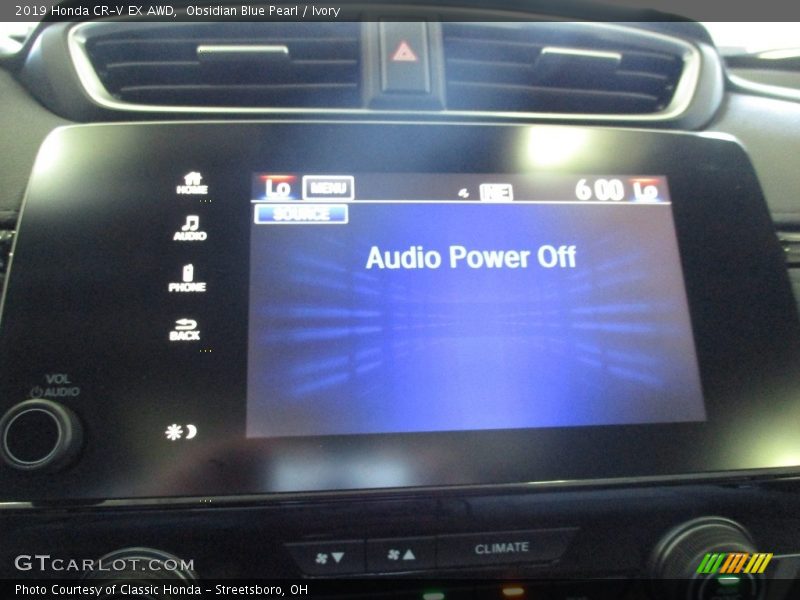 Obsidian Blue Pearl / Ivory 2019 Honda CR-V EX AWD