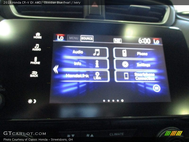 Obsidian Blue Pearl / Ivory 2019 Honda CR-V EX AWD