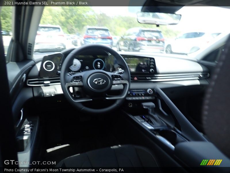 Phantom Black / Black 2021 Hyundai Elantra SEL