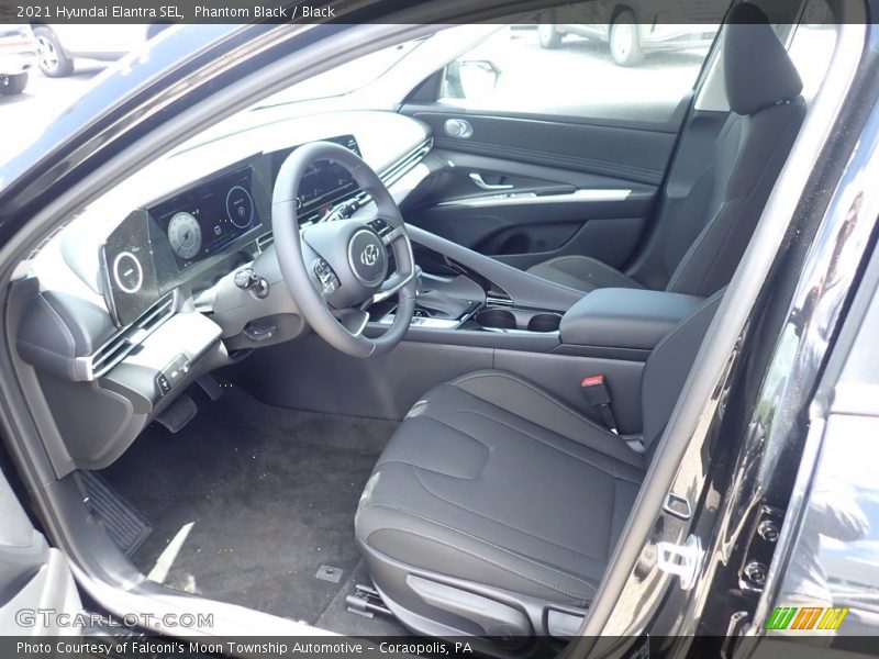Phantom Black / Black 2021 Hyundai Elantra SEL