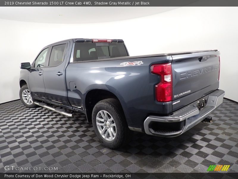 Shadow Gray Metallic / Jet Black 2019 Chevrolet Silverado 1500 LT Crew Cab 4WD