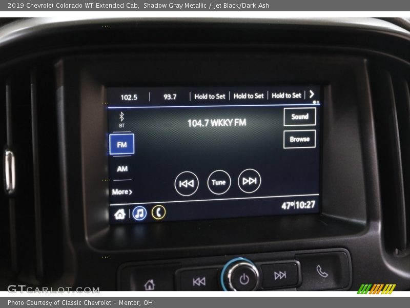 Shadow Gray Metallic / Jet Black/Dark Ash 2019 Chevrolet Colorado WT Extended Cab