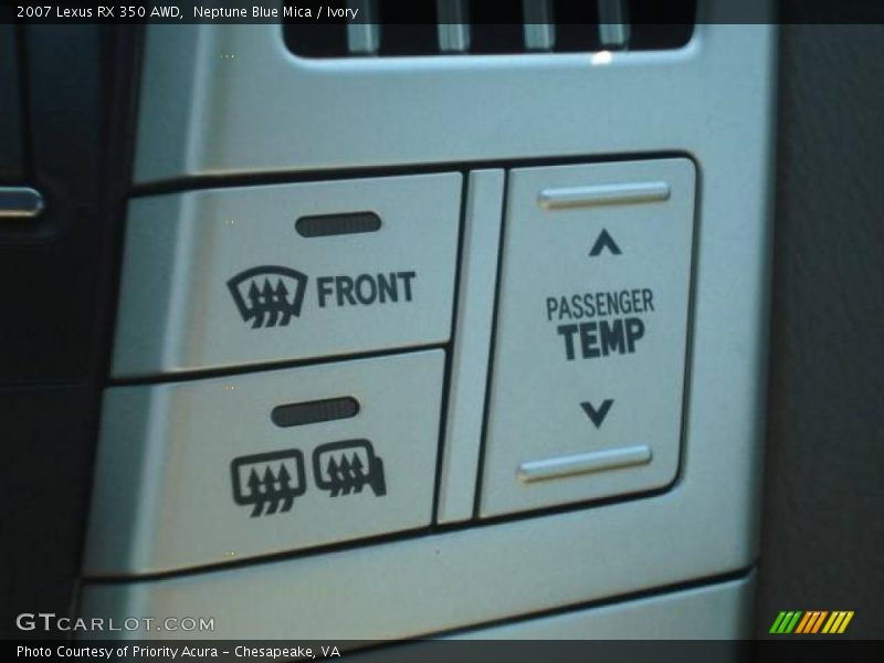 Neptune Blue Mica / Ivory 2007 Lexus RX 350 AWD
