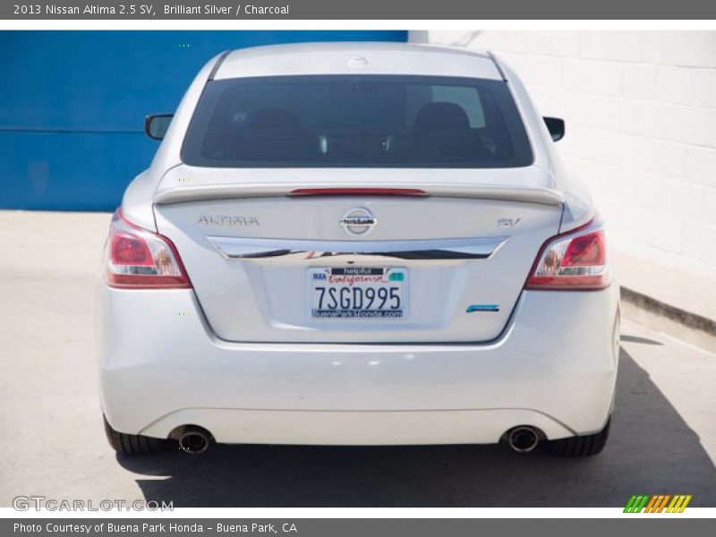 Brilliant Silver / Charcoal 2013 Nissan Altima 2.5 SV