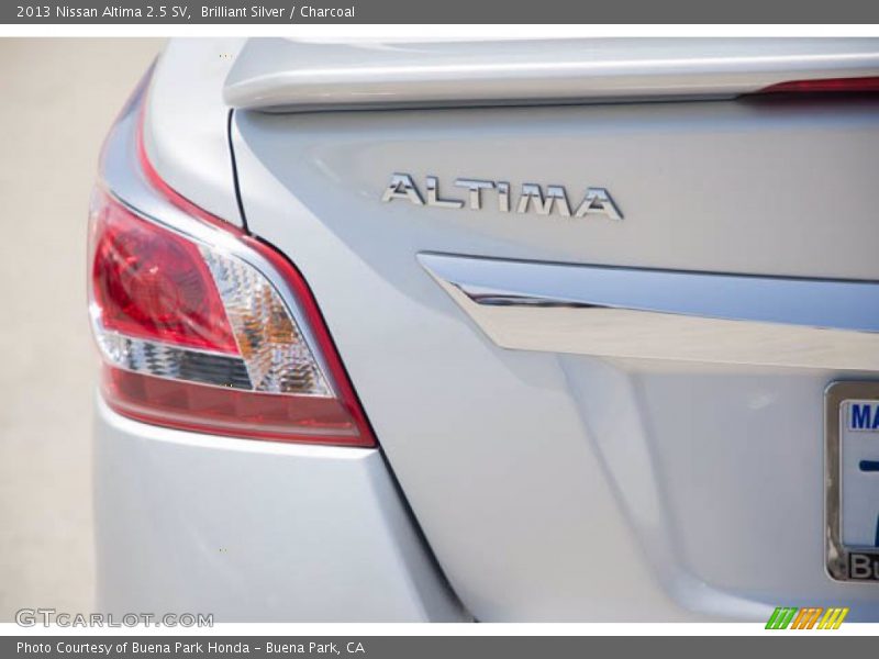 Brilliant Silver / Charcoal 2013 Nissan Altima 2.5 SV