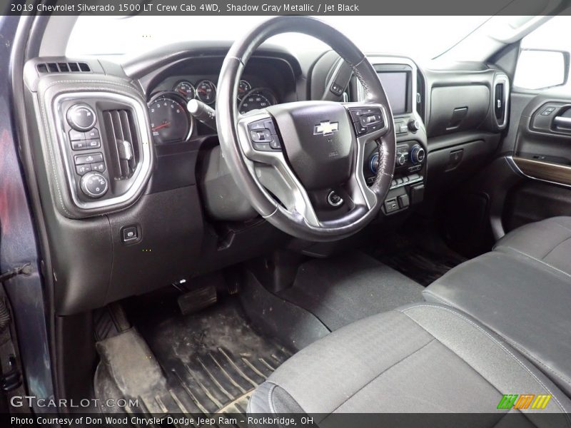 Shadow Gray Metallic / Jet Black 2019 Chevrolet Silverado 1500 LT Crew Cab 4WD