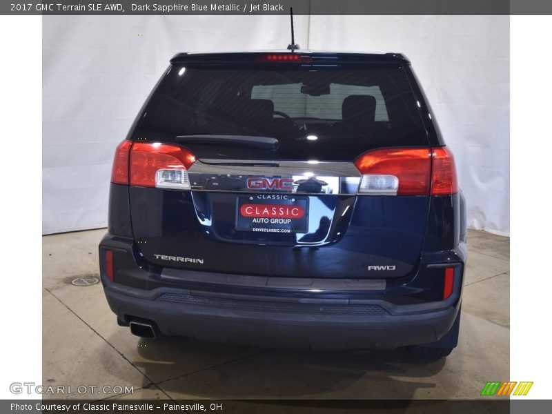 Dark Sapphire Blue Metallic / Jet Black 2017 GMC Terrain SLE AWD