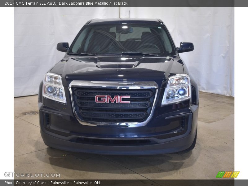 Dark Sapphire Blue Metallic / Jet Black 2017 GMC Terrain SLE AWD