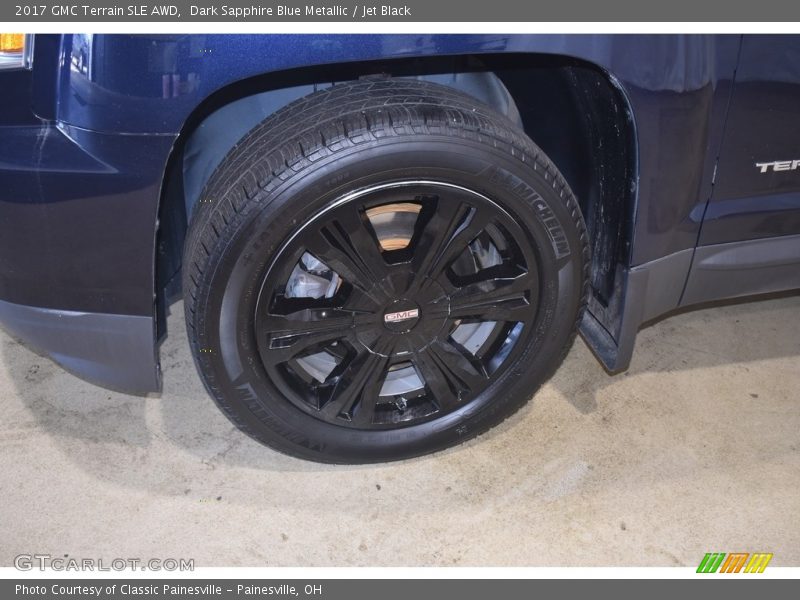 Dark Sapphire Blue Metallic / Jet Black 2017 GMC Terrain SLE AWD