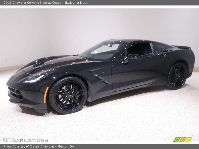 Black / Jet Black 2016 Chevrolet Corvette Stingray Coupe