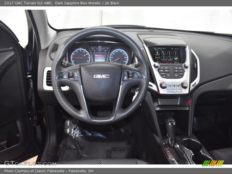 Dark Sapphire Blue Metallic / Jet Black 2017 GMC Terrain SLE AWD