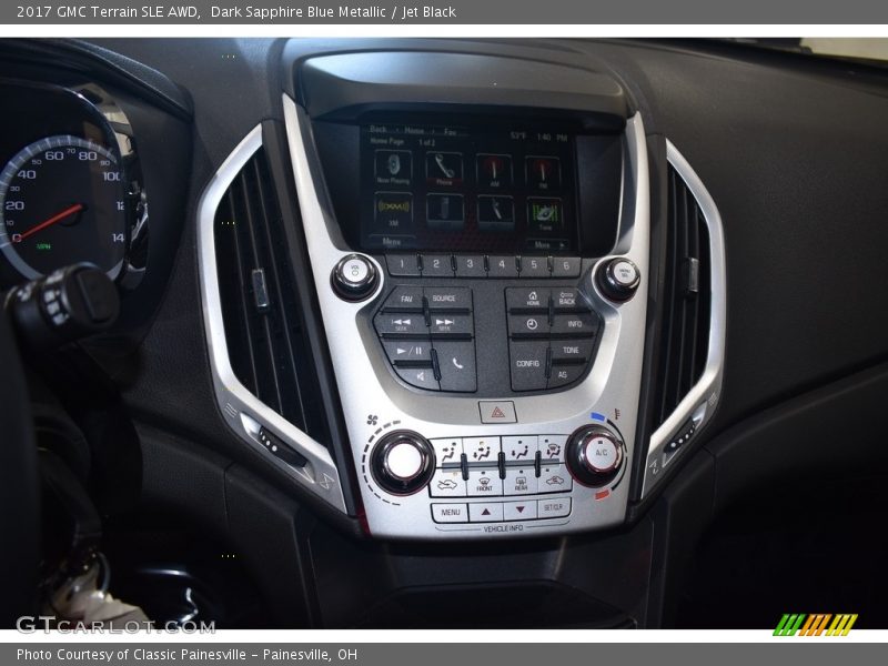 Dark Sapphire Blue Metallic / Jet Black 2017 GMC Terrain SLE AWD