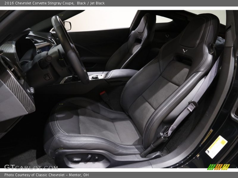 Black / Jet Black 2016 Chevrolet Corvette Stingray Coupe