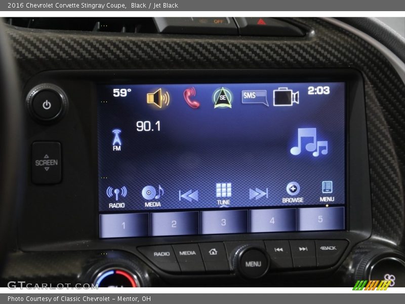 Black / Jet Black 2016 Chevrolet Corvette Stingray Coupe