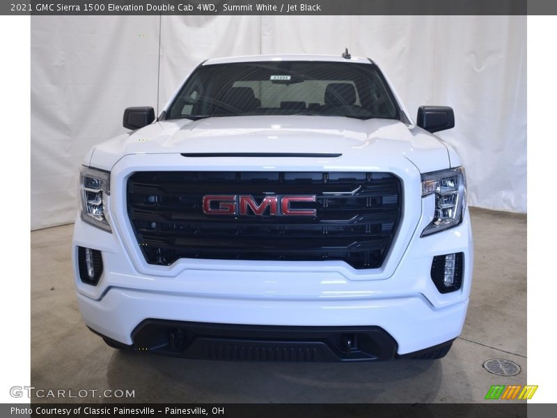 Summit White / Jet Black 2021 GMC Sierra 1500 Elevation Double Cab 4WD