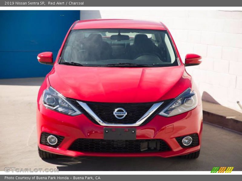Red Alert / Charcoal 2019 Nissan Sentra SR