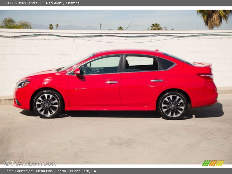 Red Alert / Charcoal 2019 Nissan Sentra SR