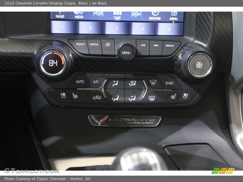 Black / Jet Black 2016 Chevrolet Corvette Stingray Coupe