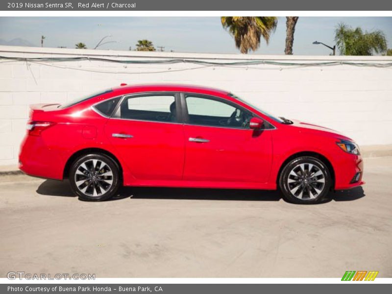 Red Alert / Charcoal 2019 Nissan Sentra SR