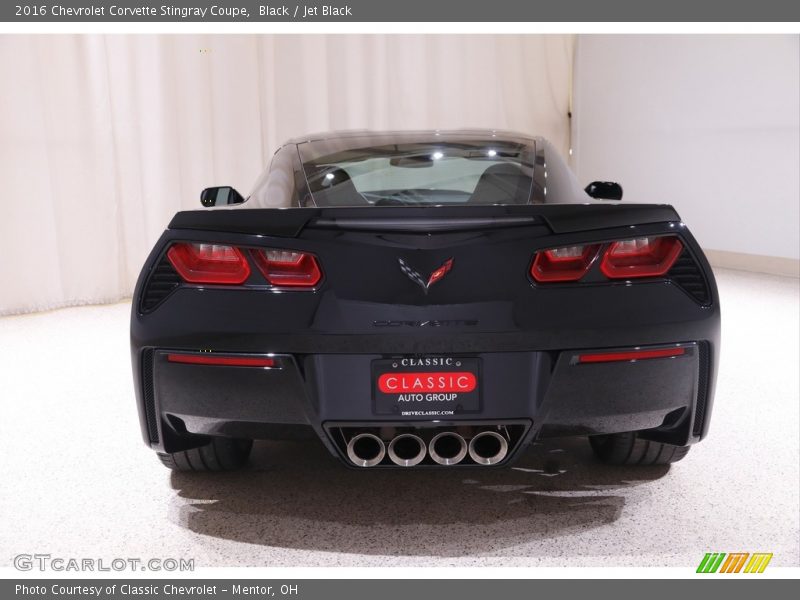 Black / Jet Black 2016 Chevrolet Corvette Stingray Coupe
