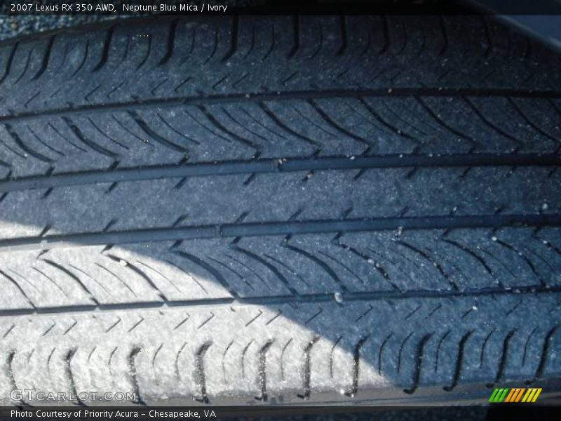 Neptune Blue Mica / Ivory 2007 Lexus RX 350 AWD