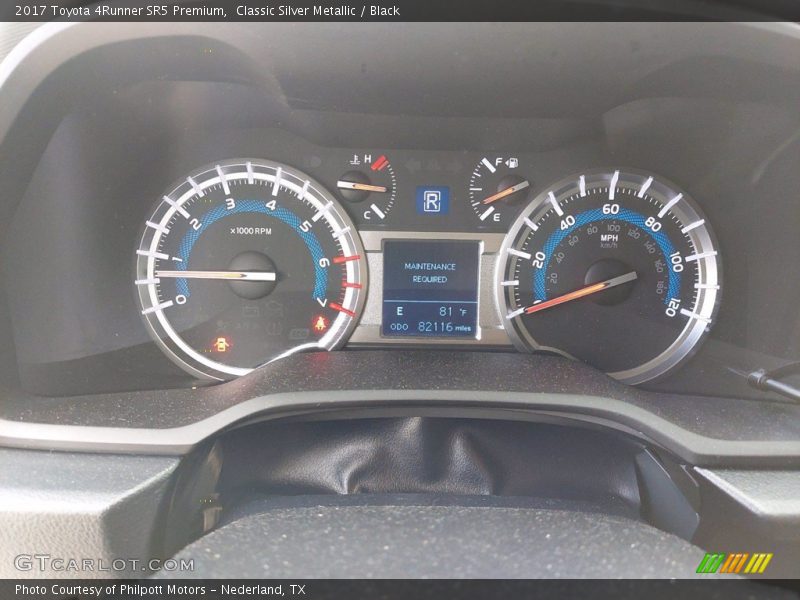 Classic Silver Metallic / Black 2017 Toyota 4Runner SR5 Premium