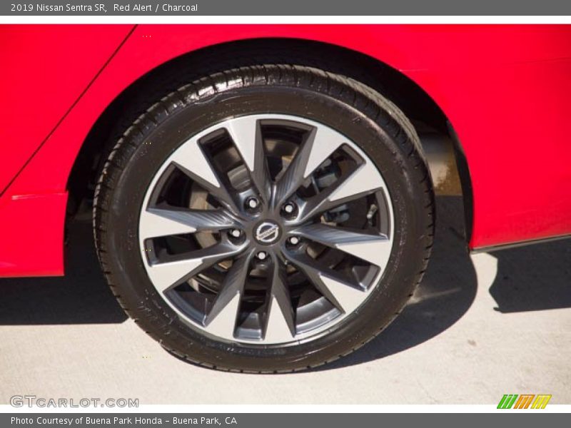 Red Alert / Charcoal 2019 Nissan Sentra SR