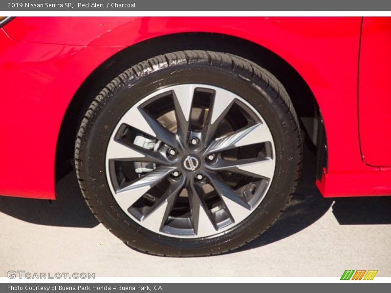 Red Alert / Charcoal 2019 Nissan Sentra SR