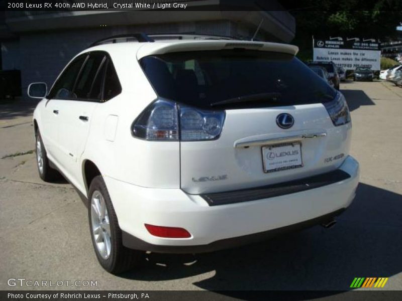Crystal White / Light Gray 2008 Lexus RX 400h AWD Hybrid