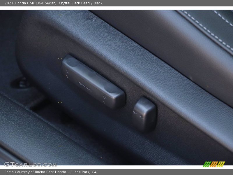 Crystal Black Pearl / Black 2021 Honda Civic EX-L Sedan