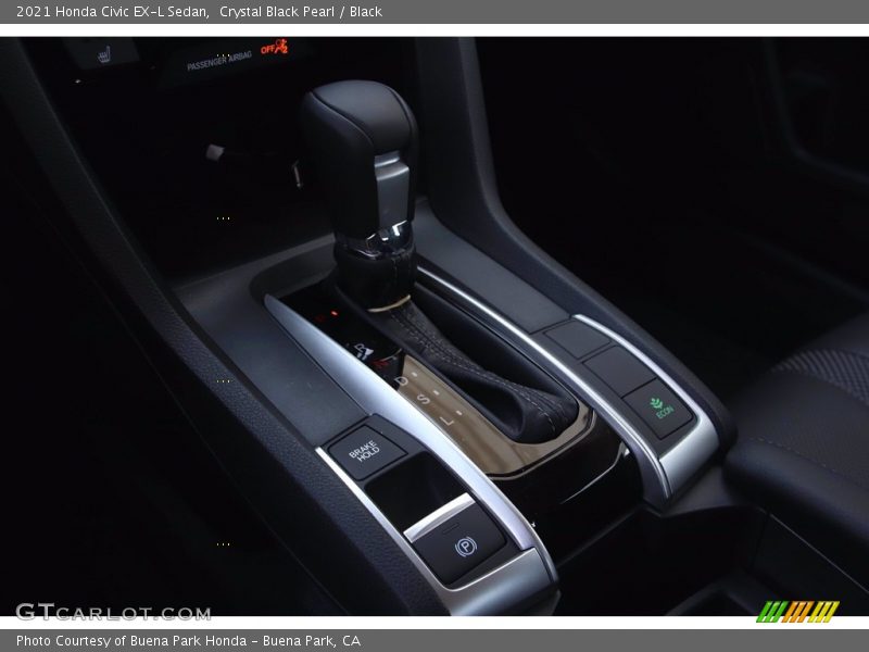 Crystal Black Pearl / Black 2021 Honda Civic EX-L Sedan