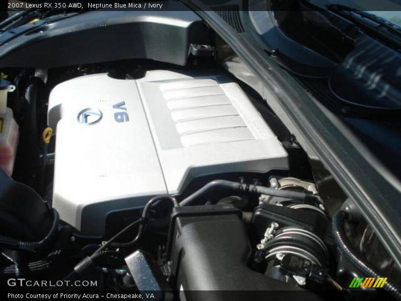 Neptune Blue Mica / Ivory 2007 Lexus RX 350 AWD