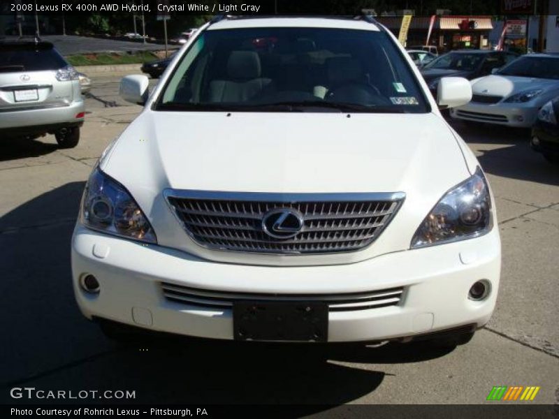 Crystal White / Light Gray 2008 Lexus RX 400h AWD Hybrid