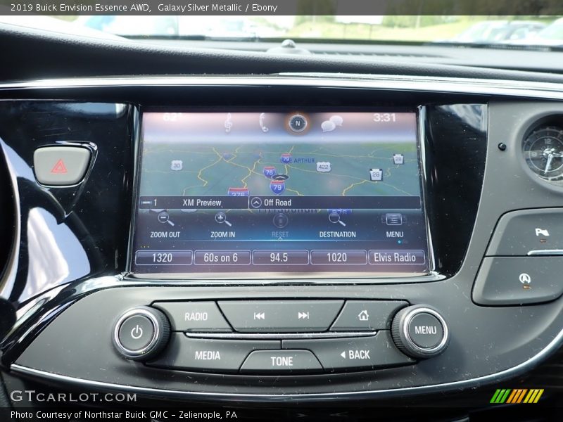 Galaxy Silver Metallic / Ebony 2019 Buick Envision Essence AWD