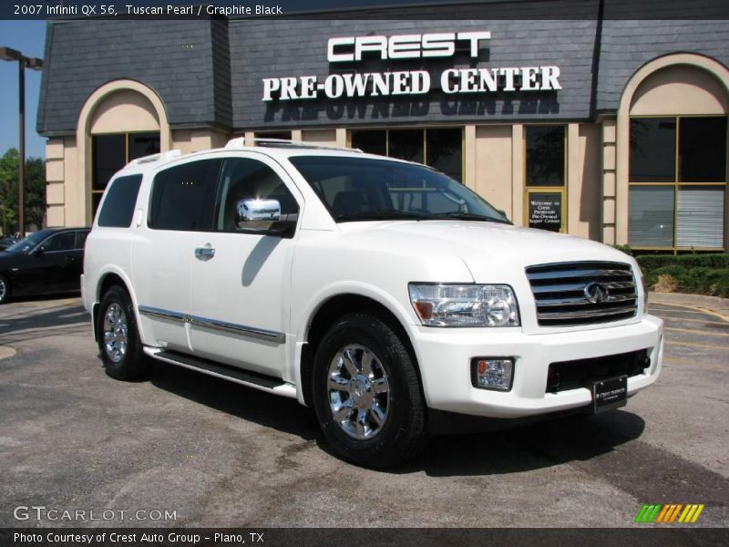 Tuscan Pearl / Graphite Black 2007 Infiniti QX 56