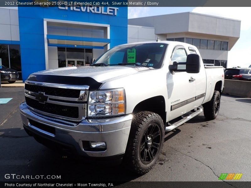 Silver Ice Metallic / Ebony 2012 Chevrolet Silverado 2500HD LT Extended Cab 4x4